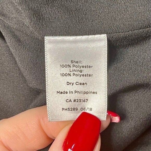 Talbots Black & White Floral Flounce Sleeve Shift Dress 4 Small - Picture 11 of 12